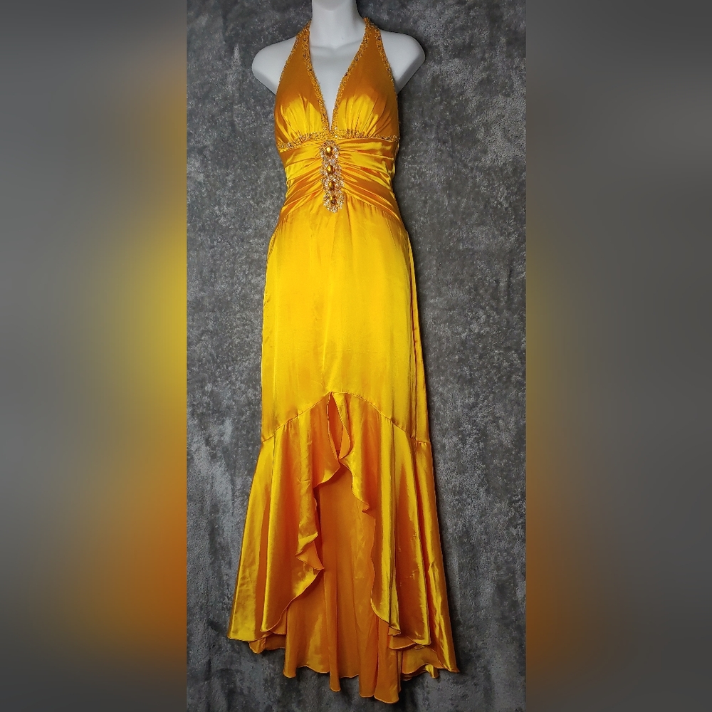 Neblon Gold Formal Gown